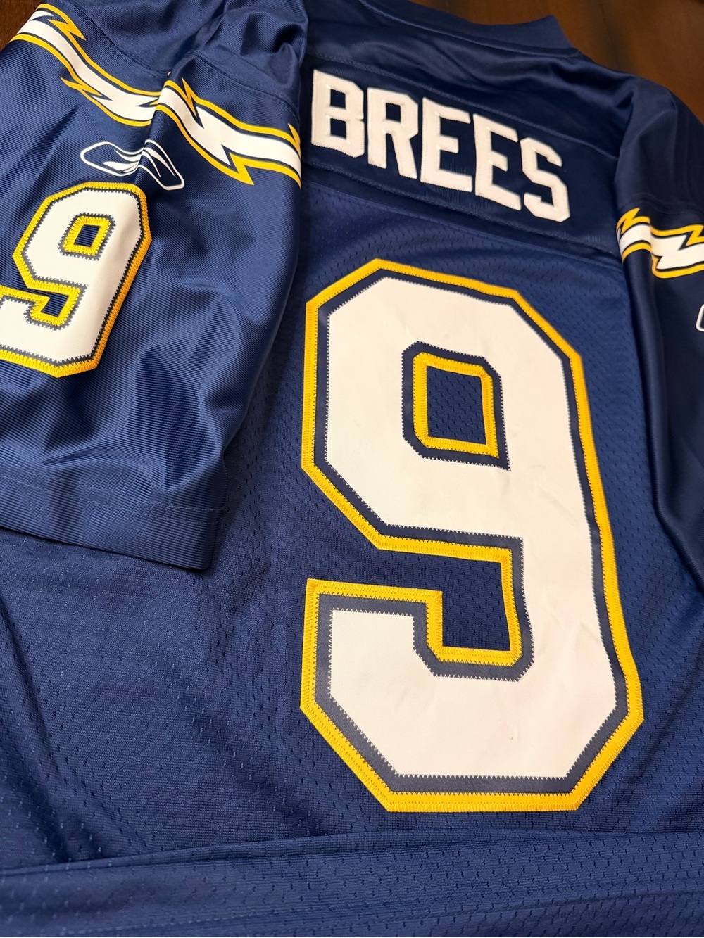 RARE authentic Reebok San Diego Chargers Drew Brees Rookie NFL Jersey - Picture 7 of 8
